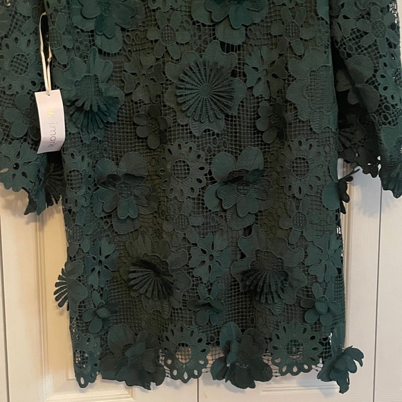 New J. Marie Seraphina 3D Floral Lace Shift Dress size Small - Picture 11 of 14